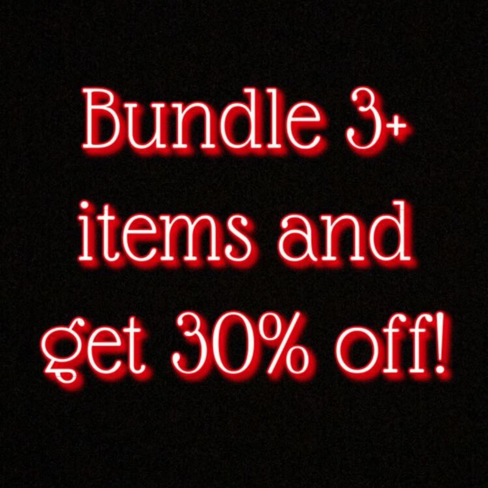 30% OFF WHEN YOU BUNDLE 3+ items!